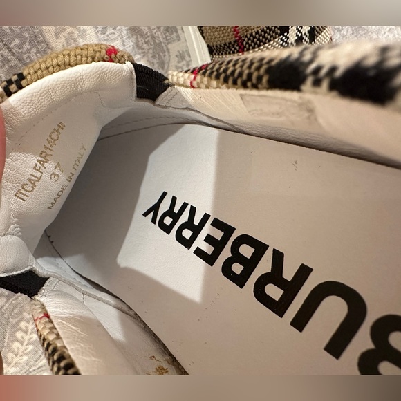 NWT BURBERRY Thomson Check Slip on Sneaker - Picture 10 of 12